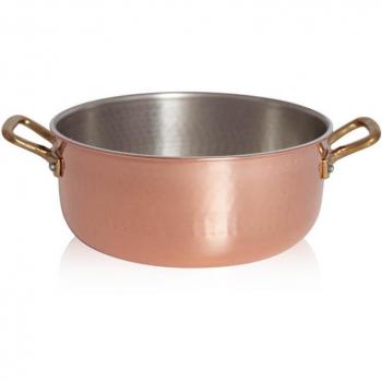 Kupfer-Fleischtopf PINTINOX Pinti Rame, 7,8 l, Ø 36 cm, nicht induktionsgeeignet
