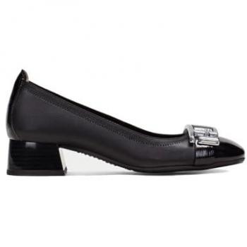 Mocasines Negras de Piel para Mujer Hispanitas HI243670