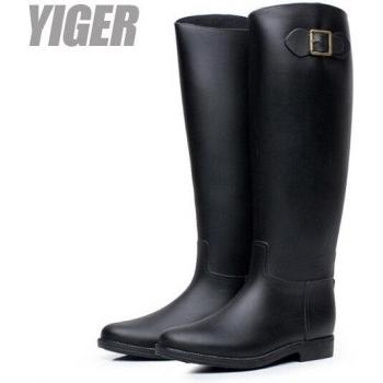 YIGER Women's Non-Slip Knee High Rain Boots