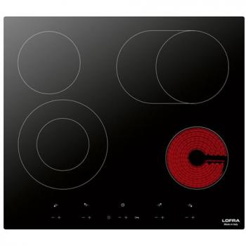 Lofra 60cm Ceramic Hob in Black Glass