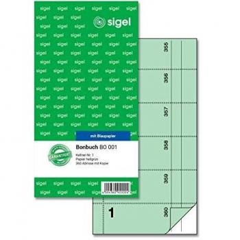 Sigel Bonbuch Kellner-Nr.1 360 Abrisse Verde