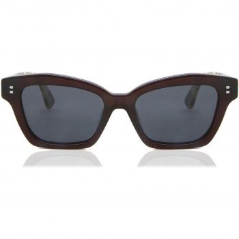 Lentes de sol con armazón cuadrado en plástico marrón – Modelo LMNT