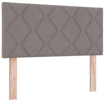 LED Illuminated Headboard – Light Grey (Fabric) – 90 cm by VidaXL