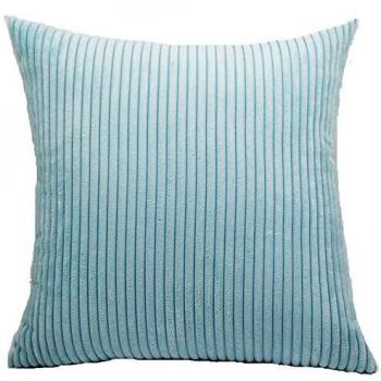 Decorative Blue Strip Couch Pillowcase