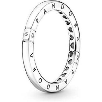 Pandora Signature Collection Damen-Ring aus Sterling Silber mit weißen Diamanten, Nr. 199482C01-56