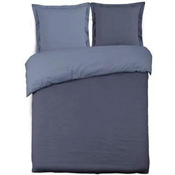 VISION Parure de lit bicolore 100% coton
