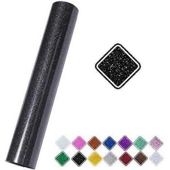 Cameo-Compatible Black Glitter Frog Transfer