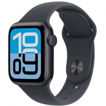Apple Watch SE 3 40 mm Midnight Aluminium, LTE‑/Wi‑Fi‑unterstützt, Midnight Sport Band – M/L