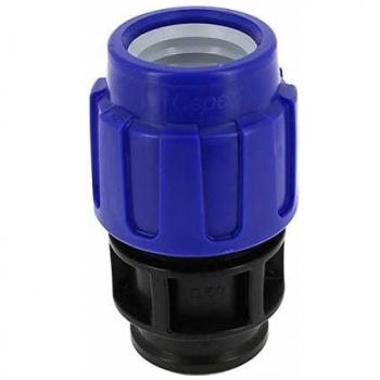 Raccord polypropylène 10bar femelle 11/2 compression PE Ø50