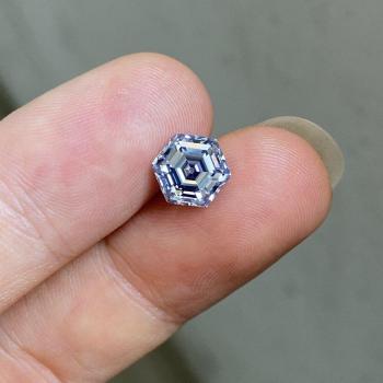 Meisidian 6,5x6,5mm Hexagon schneiden Moissanit 1 Karat