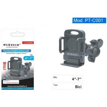 Portacellulare per Bici Maxtech PT-C001 Universale per Smartphone e Navigatore