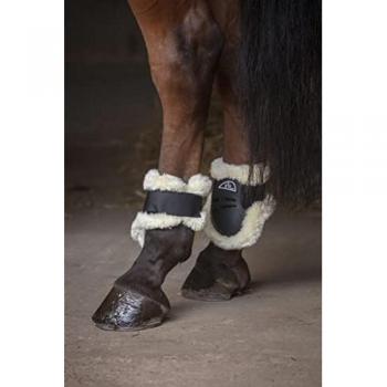 NORTON XTR Fetlock Boots In Synthetic Sheepskin Noir (Entier)