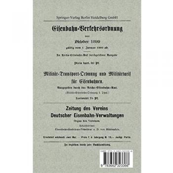 Die Neuen Vorschriften in der Eisenbahn-Verkehrsordnung Vom 26. Oktober 1899