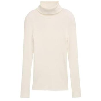 Strick‑Optik‑Pullover Tom Tailor – Hüftbedeckend, Rundhals, weiß