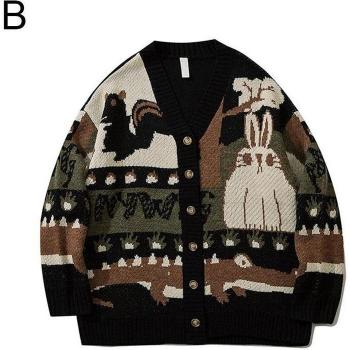 Cárdigan de Gran Tamaño Estilo Harajuku