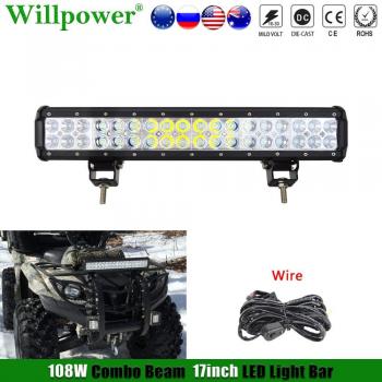 Barre de lumière LED 17 pour chariot élévateur et véhicules 4x4