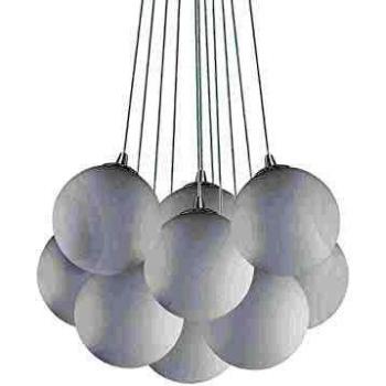 Mapa Bianco 11 Light Small Cluster Pendant with White Finish