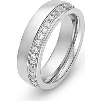 FAVS Fingerring FAVS Damen-Freundschaftsring Edelstahl 40 Zirkonia