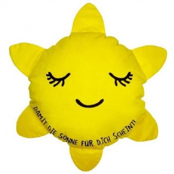 Plüschkissen Sonne Damit die Sonne für Dich scheint!