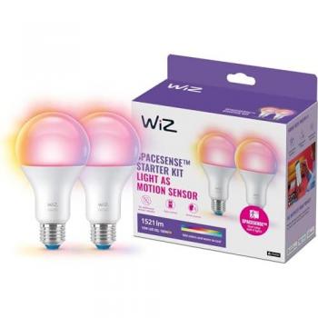 Lampadina Smart WiFi Goccia Smerigliata 100W E27, Luce Bianca o Colorata