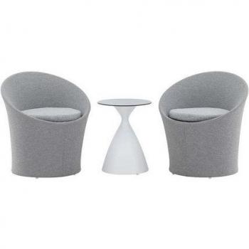 Trio Spoga Salon Gris-Blanc