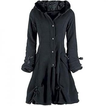 Cappotto Poizen Alice 5XL Nero