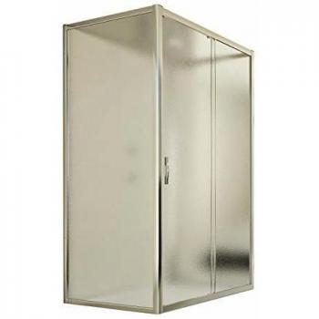Young Trio Duschkabine 198 cm – IDRALITE, 3‑seitiges Glas, 75×100×75 cm