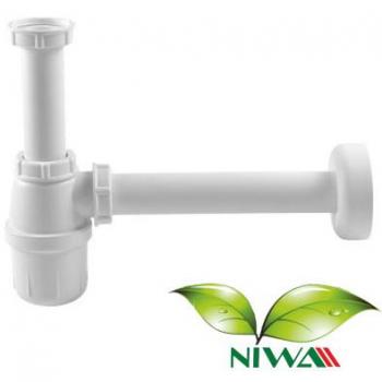 Siphon bouteille DN32 en plastique blanc