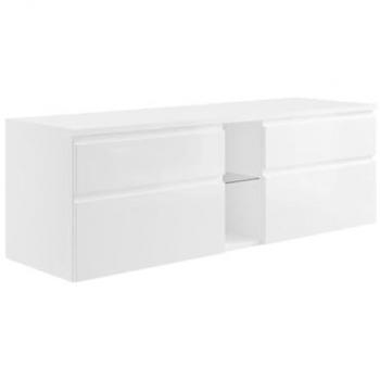 Mobile Sospeso per Lavabo 150 cm – Colore Bianco – Magdalena II