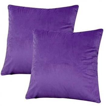 Elegant Velvet Throw Pillow Covers – 18” Square Home Decor