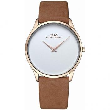 Montre IBSO Ultra Fine en Cuir, Quartz pour Couples, B2219