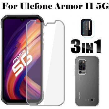 Gehärtetes Glas und Hülle für Ulefone Rügestochen 11 5G