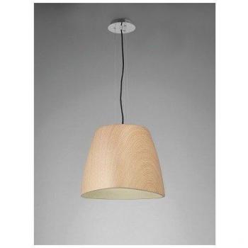 Mantra BIG WOOD Hängelampe 1 L Dreieck – Holzelement, 1 × E27, 23 W Max