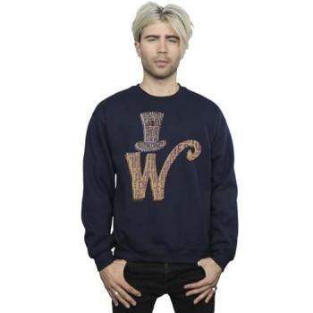 W Logo Hat Sweatshirt in Blue (Mens) – Willy Wonka Style
