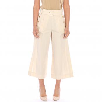 Pantaloni cropped twinset sabbia taglia 40