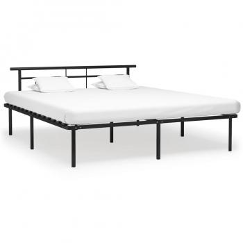 Persiana y Marco de Cama Negro 180x200 – Metal Fuerte