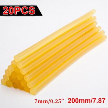 20pcs Yellow Adhesive Glue Sticks 7*200mm for Car Repair