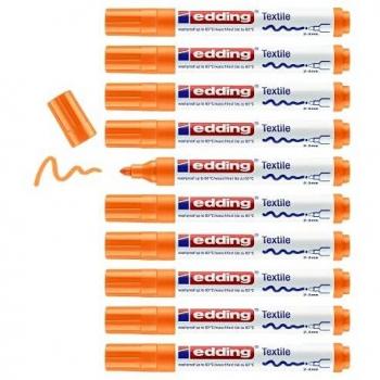 Edding 4500 Textilmarker Fluoreszierend Orange 10er Pack
