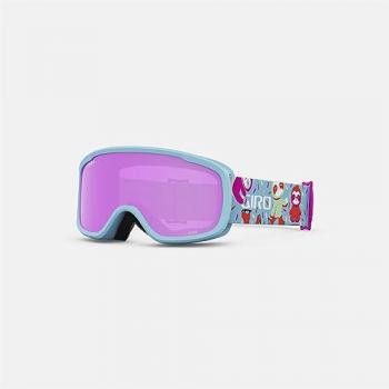 Giro Buster Máscara de Esquí Infantil Azul Claro con Lente Espejada Amber Pink 2024
