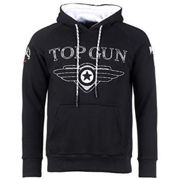 TOP GUN Kapuzenpullover Hoodie Defend TG20193010 Herren XXL schwarz Baumwolle-Polyester