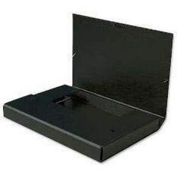 Carpeta Negra Lomo 90mm Grafoplás – Serie Project, Cartón Forrado PVC