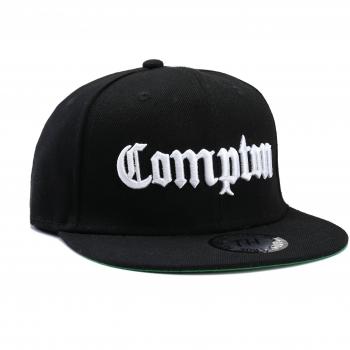 Straight Outta Compton Snapback Cap Black with White Writing