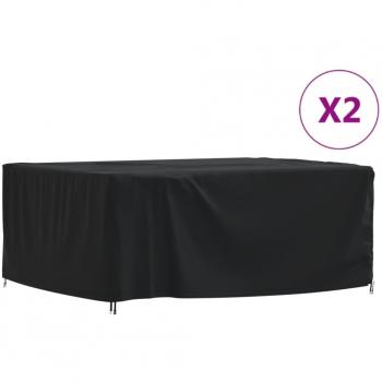 Housses de protection pour meubles de jardin 2 pcs 200x165x80cm 420D tissu oxford