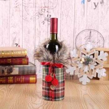 Couverture de bouteille de vin Noël joyeux