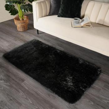 Sienna Shaggy Rug, Black