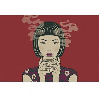 Tapisserie Moderne à Motif Féminin