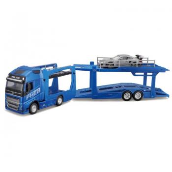 Bburago Mercedes‑Porsche 1:43 – Actros Blue Witch con modello Porsche