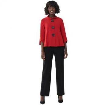 JOSEPH RIBKOFF Hose Damen Schwarz Weit 44