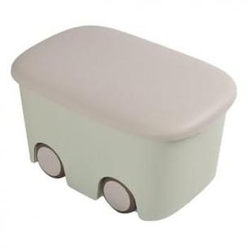 Caja Verde 45L con Tapa y Asas