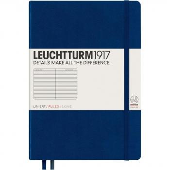 LEUCHTTURM1917 A5 Medium Ruled Notebook Navy Blue